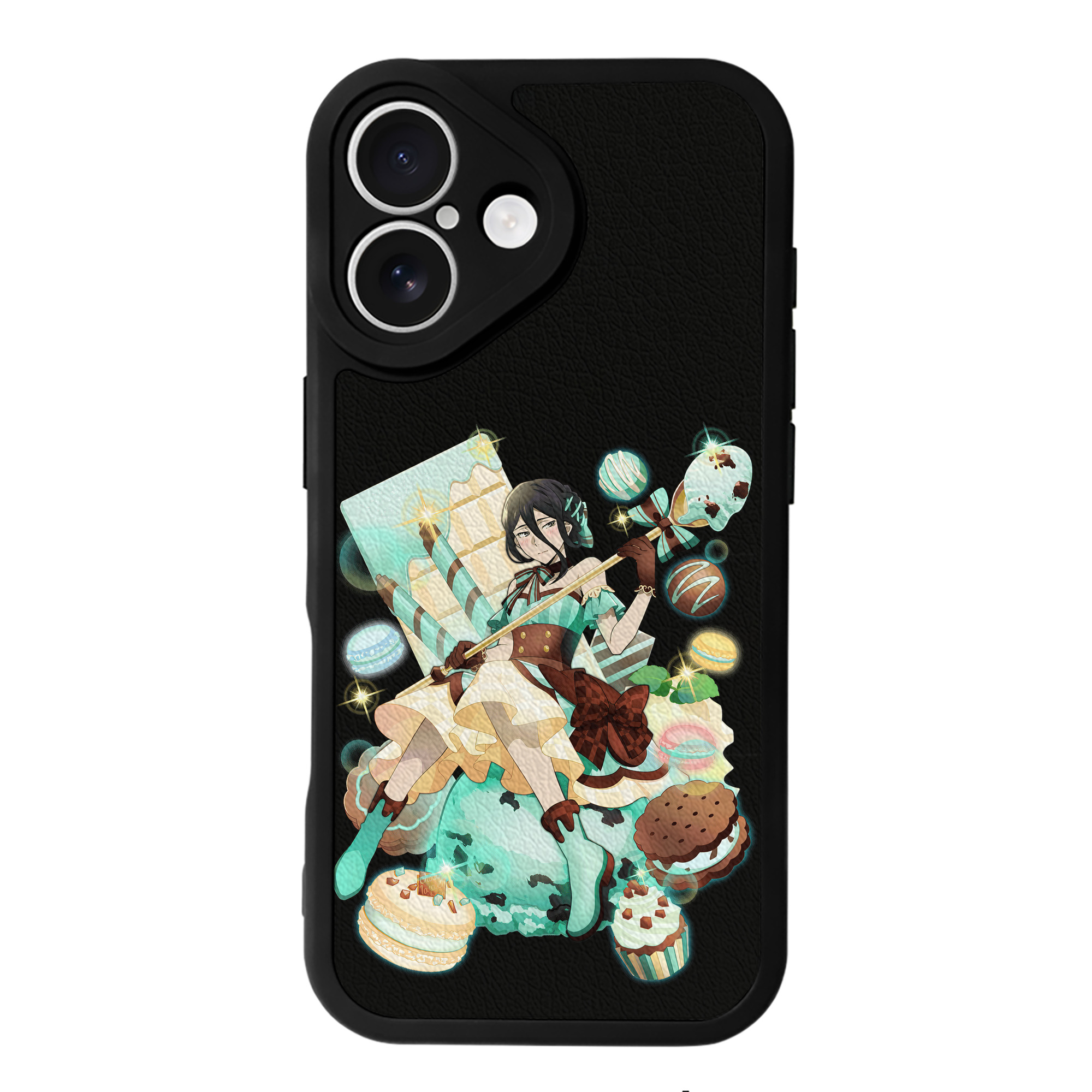 （画像用） 文豪ストレイドッグス Bungo Stray Dogs 【iPhone 16シリーズ対応】シリコンスマホケース（レザー調） 材質：シリコン